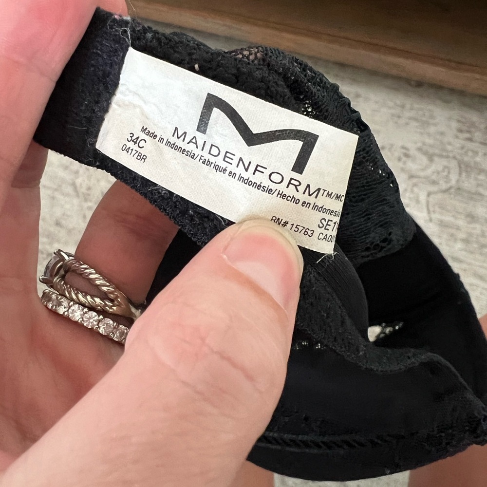 Maidenform 34c Lace Racerback Bralette - Picture 2 of 4